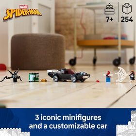 LEGO Spider-Man vs Venom Muscle Car side view for action-packed play