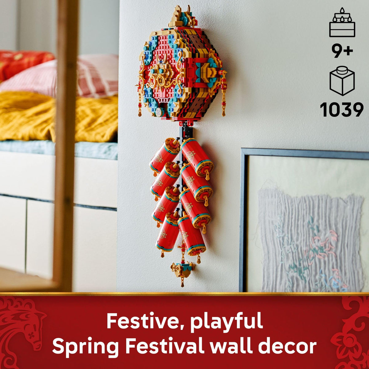 LEGO Fortune Firecracker includes six minifigures for lively Spring Festival storytelling.