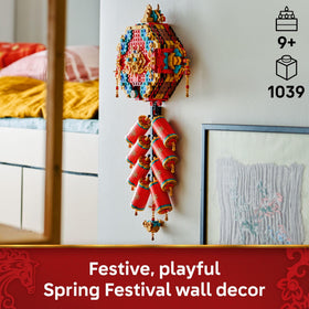 LEGO Fortune Firecracker includes six minifigures for lively Spring Festival storytelling.