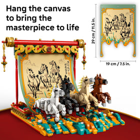 LEGO 80119 traditional brush painter minifigure for authentic storytelling