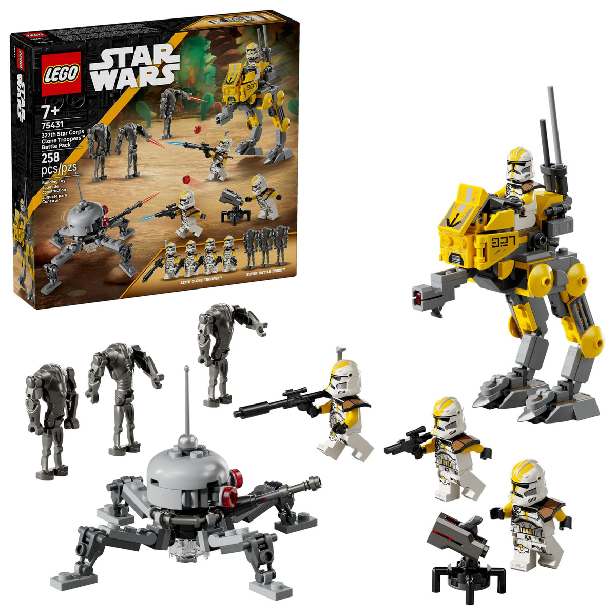 LEGO Star Wars 327th Star Corps Clone Troopers Battle Pack for immersive battles