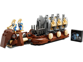LEGO Star Wars 40686 rear rack extended, showing storage and action-ready droids
