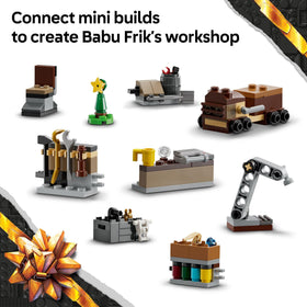 LEGO Star Wars Advent Calendar 2025 Workshop with workbench and tools enhances storytelling.