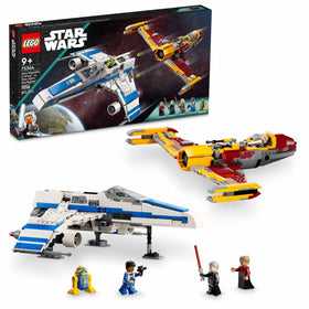 LEGO Star Wars Ahsoka E-Wing cockpit opens for minifig access.