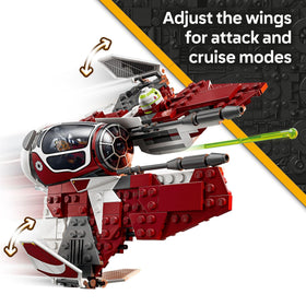 LEGO Star Wars Ahsoka’s Jedi Interceptor minifigures included for role-play