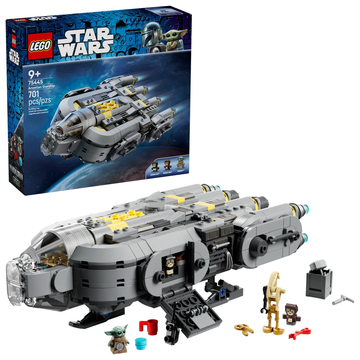 LEGO Star Wars Anzellan Starship cockpit with figures for imaginative play