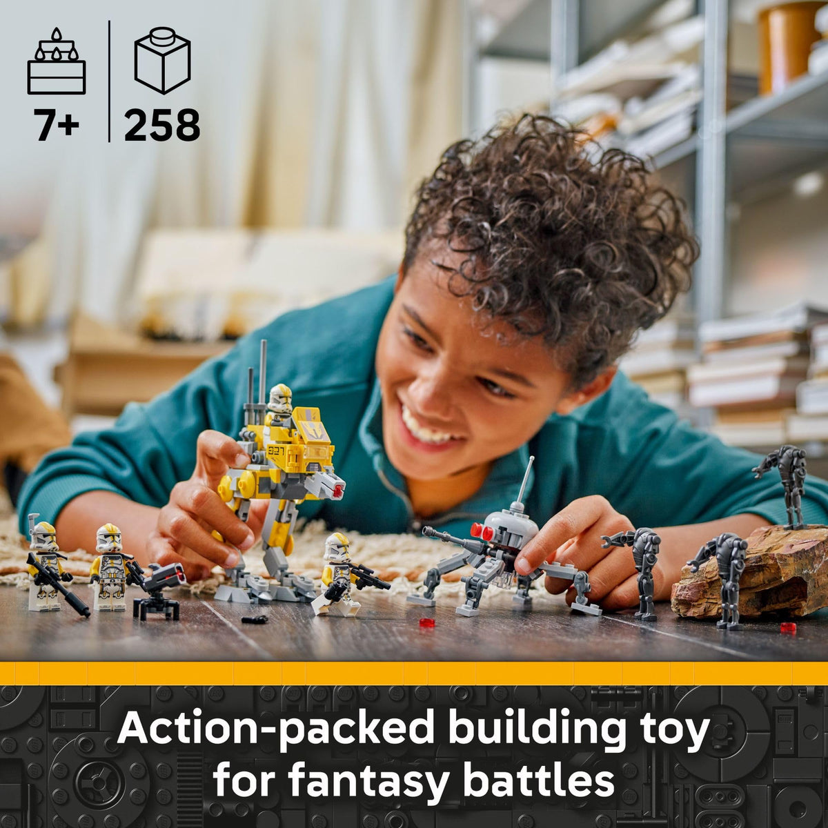 LEGO Star Wars AT-RT walker with posable legs for action-packed missions