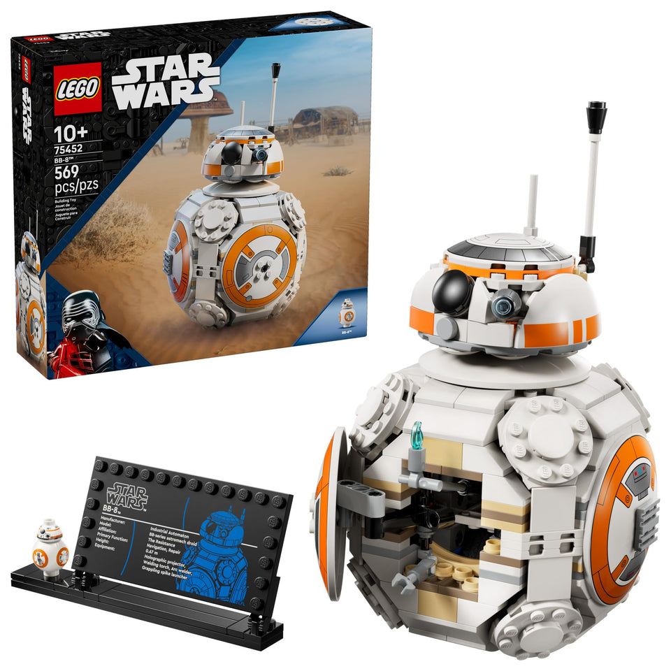 LEGO Star Wars BB-8 astromech droid building toy for play and display