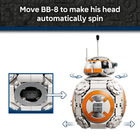 LEGO Star Wars BB-8 hidden burner arm reveal for a playful detail