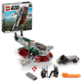 LEGO Boba Fett Starship front view for immersive display and action play.