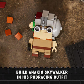 LEGO Star Wars BrickHeadz Queen Amidala gem-dress figure for stylish display.