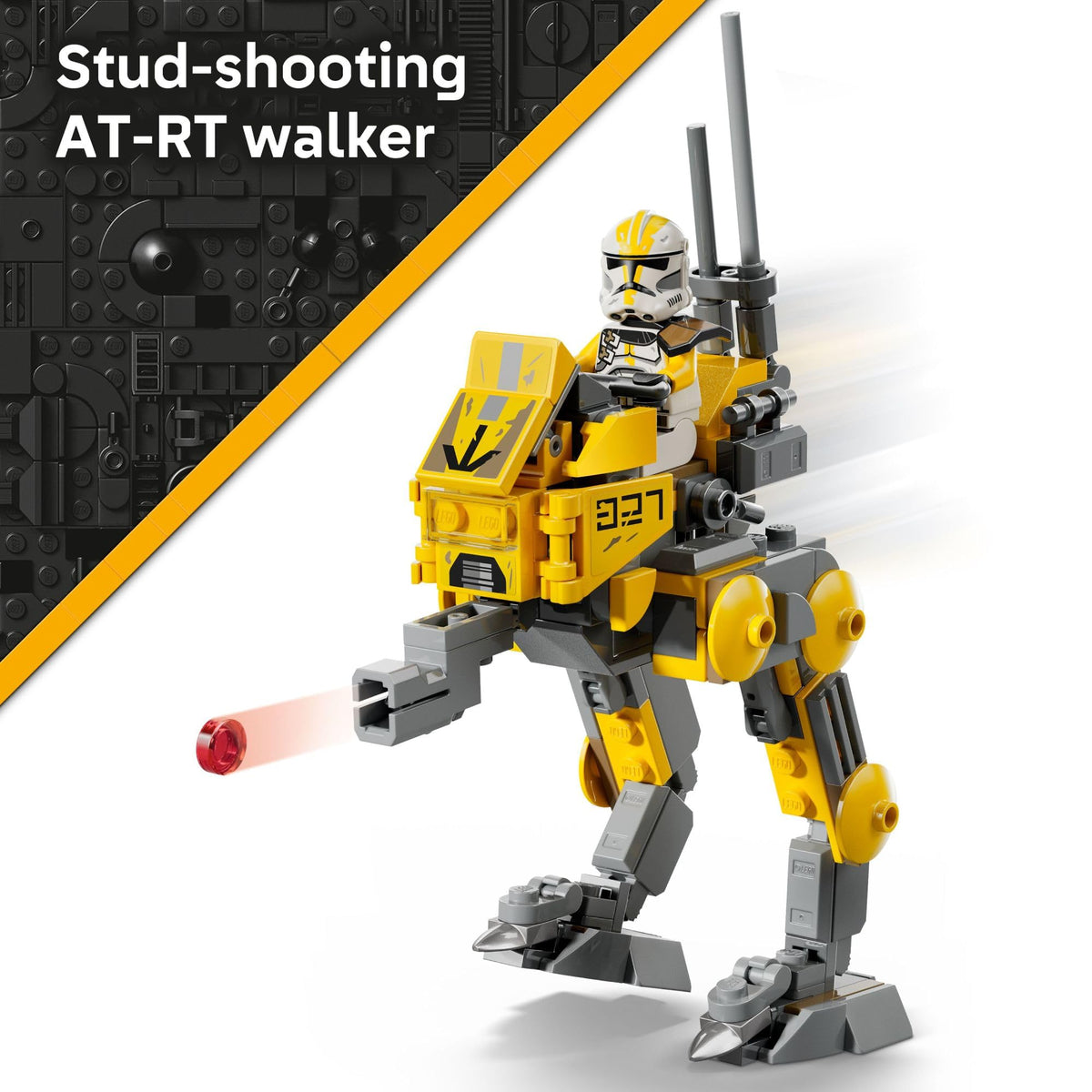 LEGO Star Wars Clone Trooper with yellow markings for classic battles