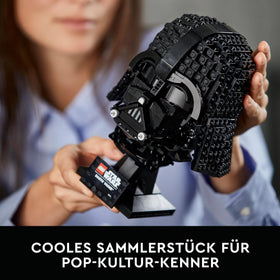 LEGO Star Wars collectible helmet on a scene-ready setup for fans and collectors