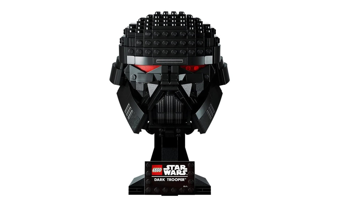 LEGO Star Wars Dark Trooper Helmet back view reveals symmetrical design.