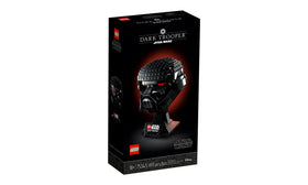 LEGO Star Wars Dark Trooper Helmet close-up showing brick textures.