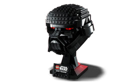 LEGO Star Wars Dark Trooper Helmet close-up shows panel lines and textures.