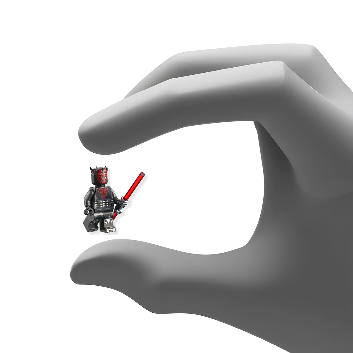 LEGO Star Wars Darth Maul minifigure, perfect for display or storytelling adventures.