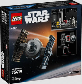 LEGO Star Wars Death Star hangar wall connection shown in display.