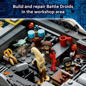 Droid workshop area with tools for on-board repairs