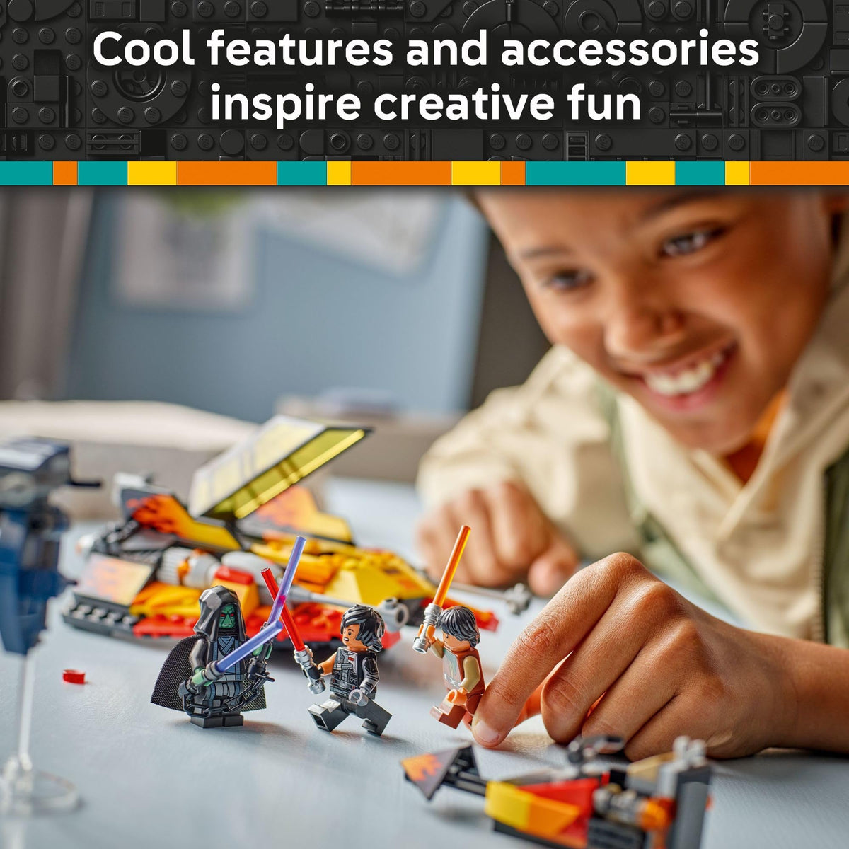 LEGO Star Wars Force Burner Snowspeeder rear stud shooter in action