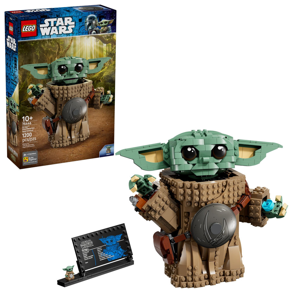 LEGO Star Wars Grogu Mandalorian Apprentice display image showing a collectible decor piece.