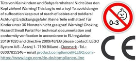 LEGO Luke Skywalker Bespin outfit foil pack packaging for collectors.