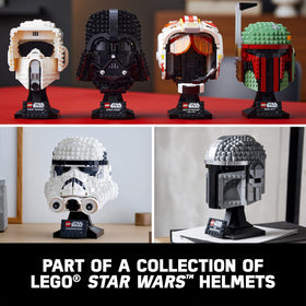 LEGO Star Wars display helmet for adult collectors and fans.