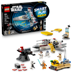 LEGO Star Wars Luke's Red Five X-Wing interactive toy with motion-activated sounds and lights.