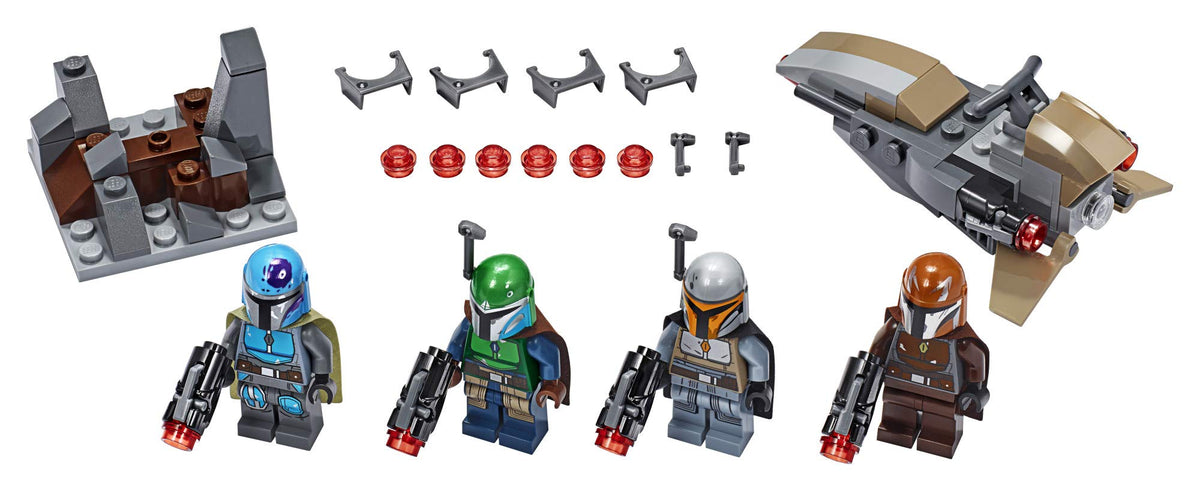 Mandalorian defense fort with blaster attachment ready for dynamic battles.