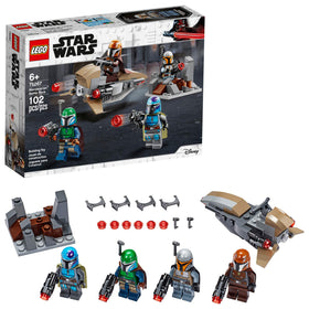 LEGO Star Wars Mandalorian Battle Pack minifigures ready for action and storytelling.