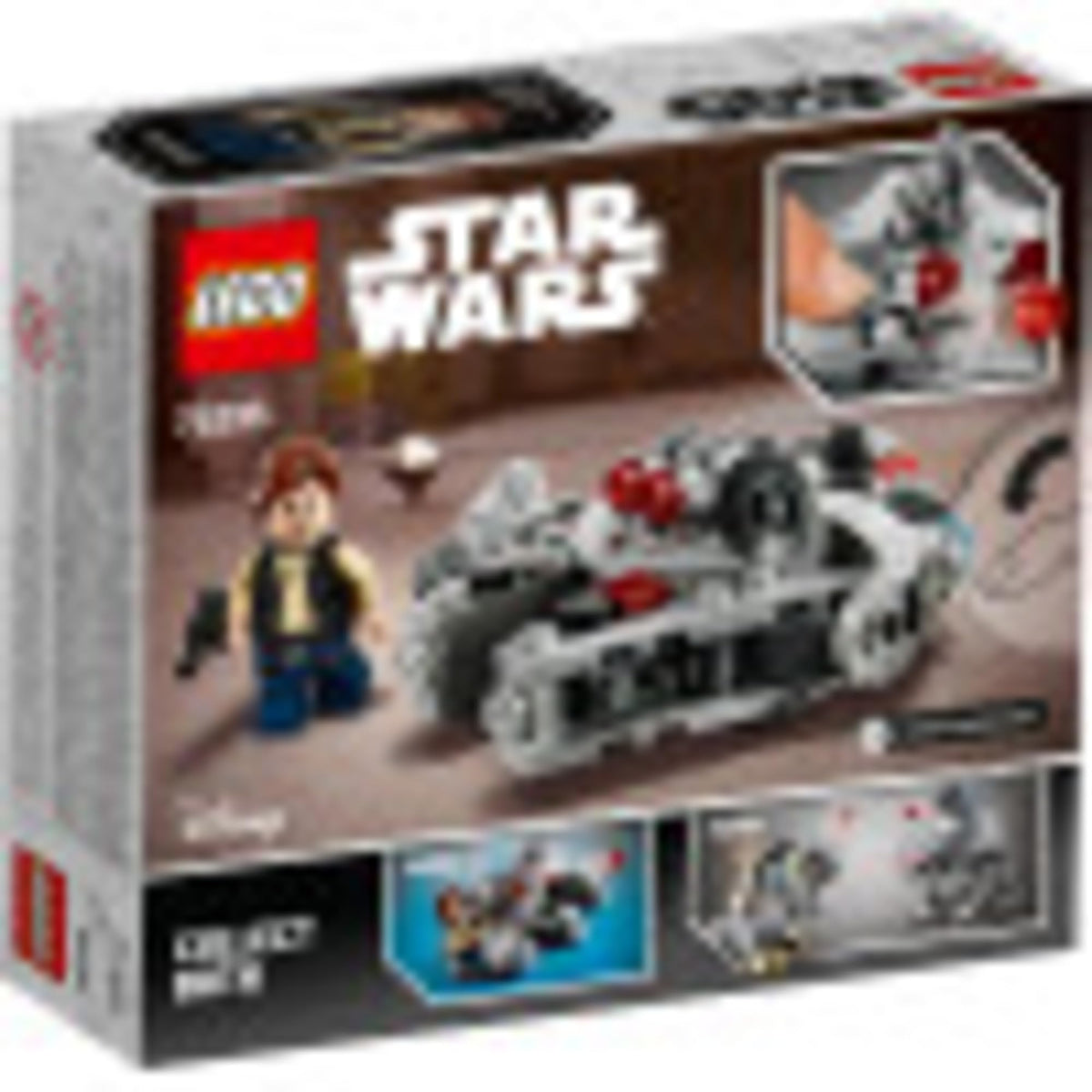 LEGO Star Wars Millennium Falcon Microfighter 75295 compact size fits easily in a bag