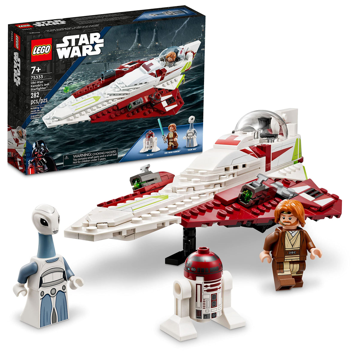 LEGO Star Wars Obi-Wan Jedi Starfighter cockpit view for immersive play.