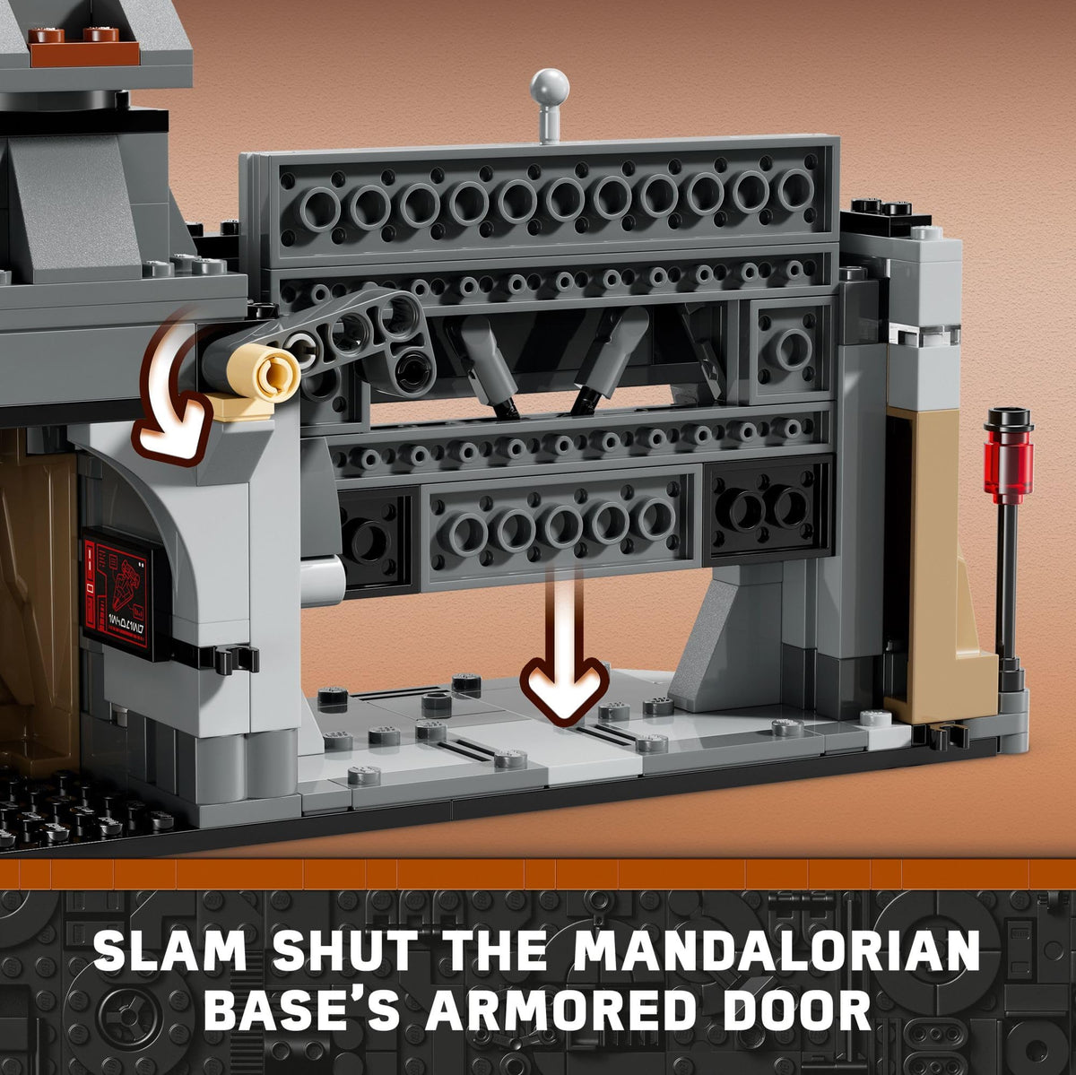 LEGO Star Wars Paz Vizsla heavy blaster for authentic battle moments