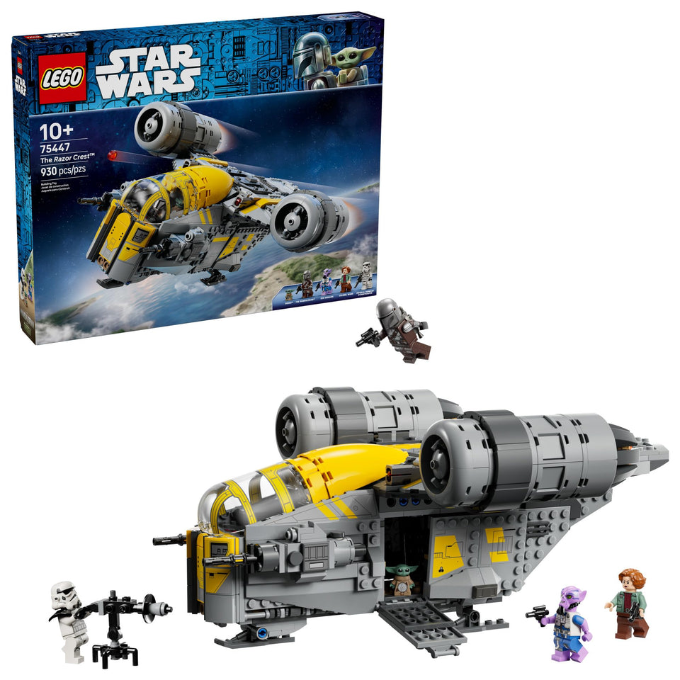 LEGO Star Wars Razor Crest cockpit detail for immersive play and display.