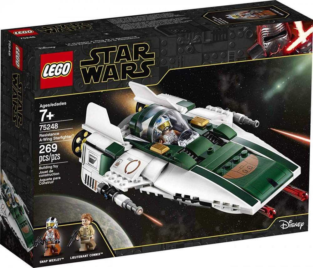 LEGO Star Wars Rise of Skywalker Resistance A-Wing cockpit view for immersive play and display.