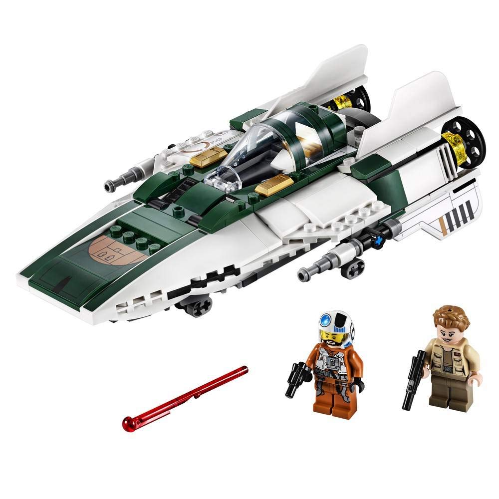 LEGO Star Wars A-Wing wingtip cannons ready for dramatic dogfights.