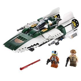 LEGO Star Wars A-Wing wingtip cannons ready for dramatic dogfights.