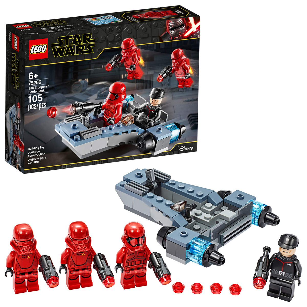 LEGO Star Wars Sith Troopers Battle Pack 75266 front view for immersive action play