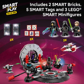 LEGO Star Wars SMART Play A-wing in flight with responsive engine roars.
