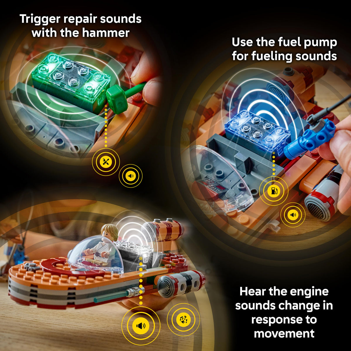 LEGO Star Wars fueling hose and accessories spark hands-on play