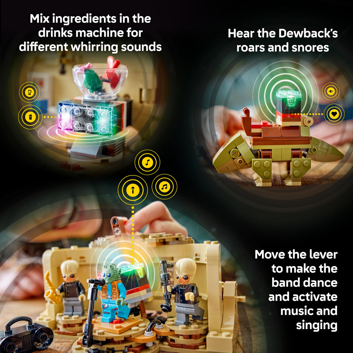 LEGO Star Wars SMART Play SMART Greedo minifigure for sci-fi storytelling.
