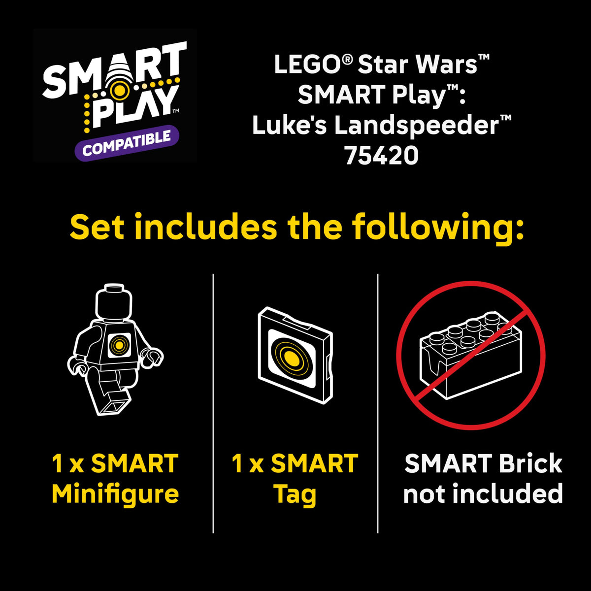 LEGO Star Wars Luke Skywalker minifigure for iconic role-play scenes