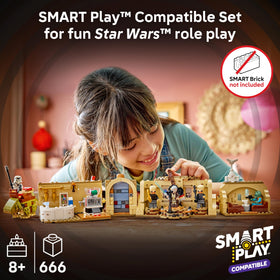 LEGO Star Wars SMART Play blue milk glass scene for role-play moments.
