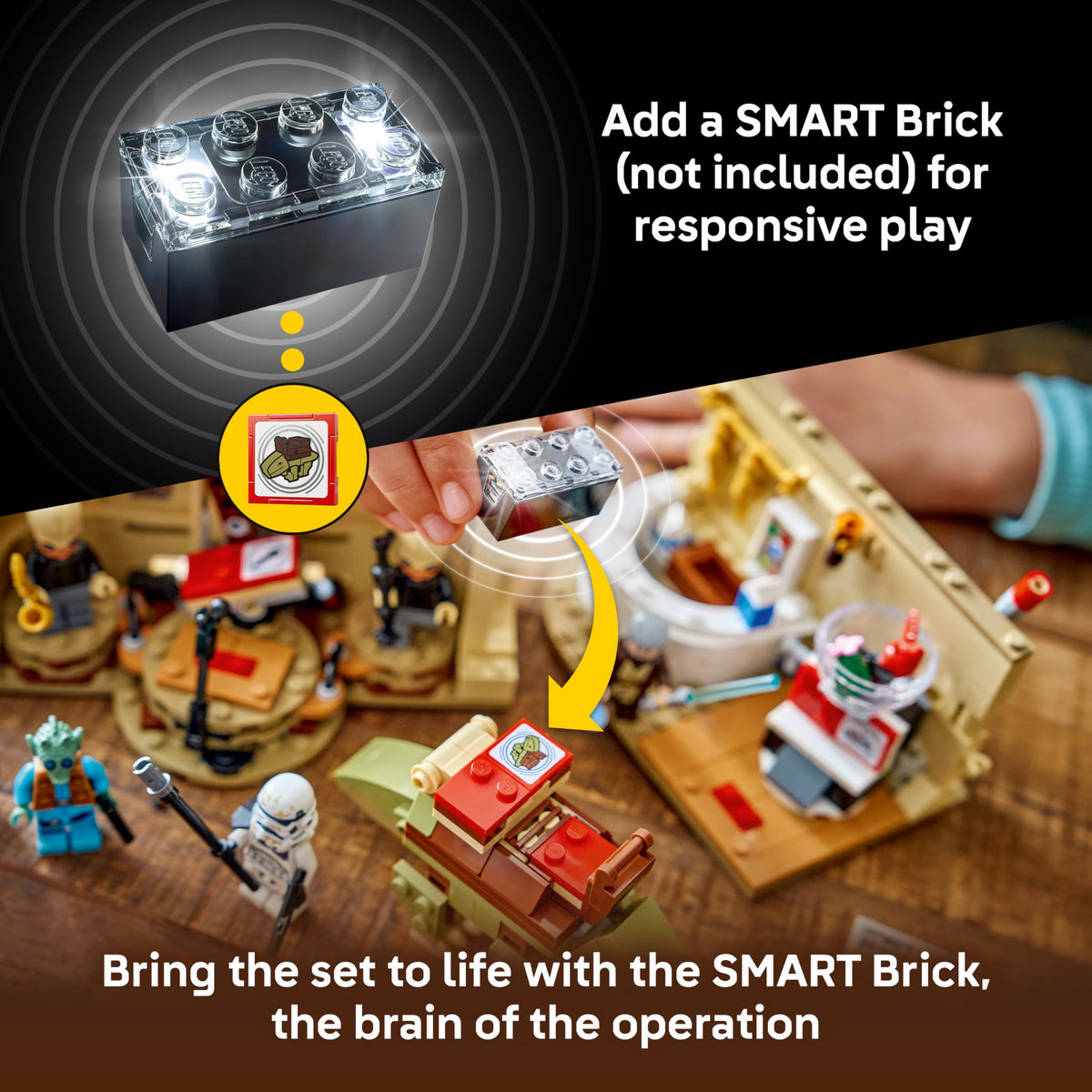 LEGO Star Wars SMART Play SMART Obi-Wan Kenobi minifigure for classic scenes.