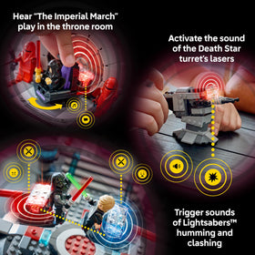 LEGO Star Wars SMART Play SMART Bricks on dueling arms ignite hums.