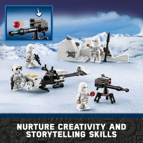 LEGO Star Wars Snowtrooper Battle Pack E-Web blaster for dynamic stud-shooting play sessions