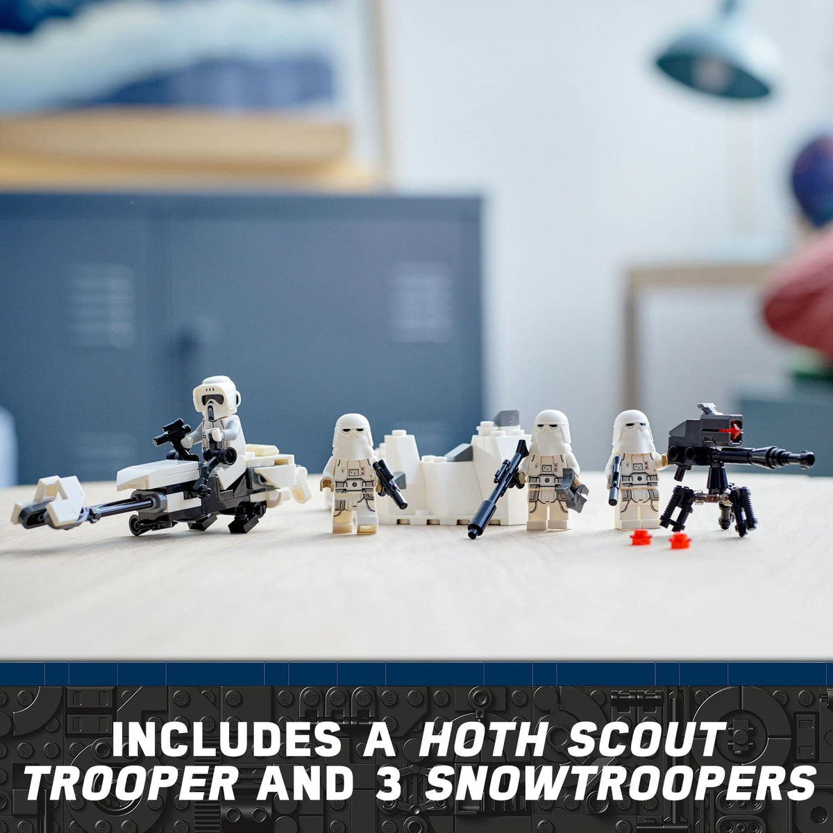 Snowtrooper Battle Pack building instructions via the LEGO app with zoom and rotate