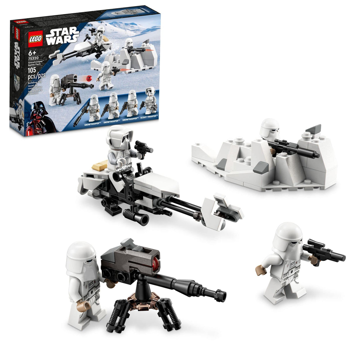 LEGO Star Wars Snowtrooper Battle Pack minifigures ready for imaginative battles and collection building
