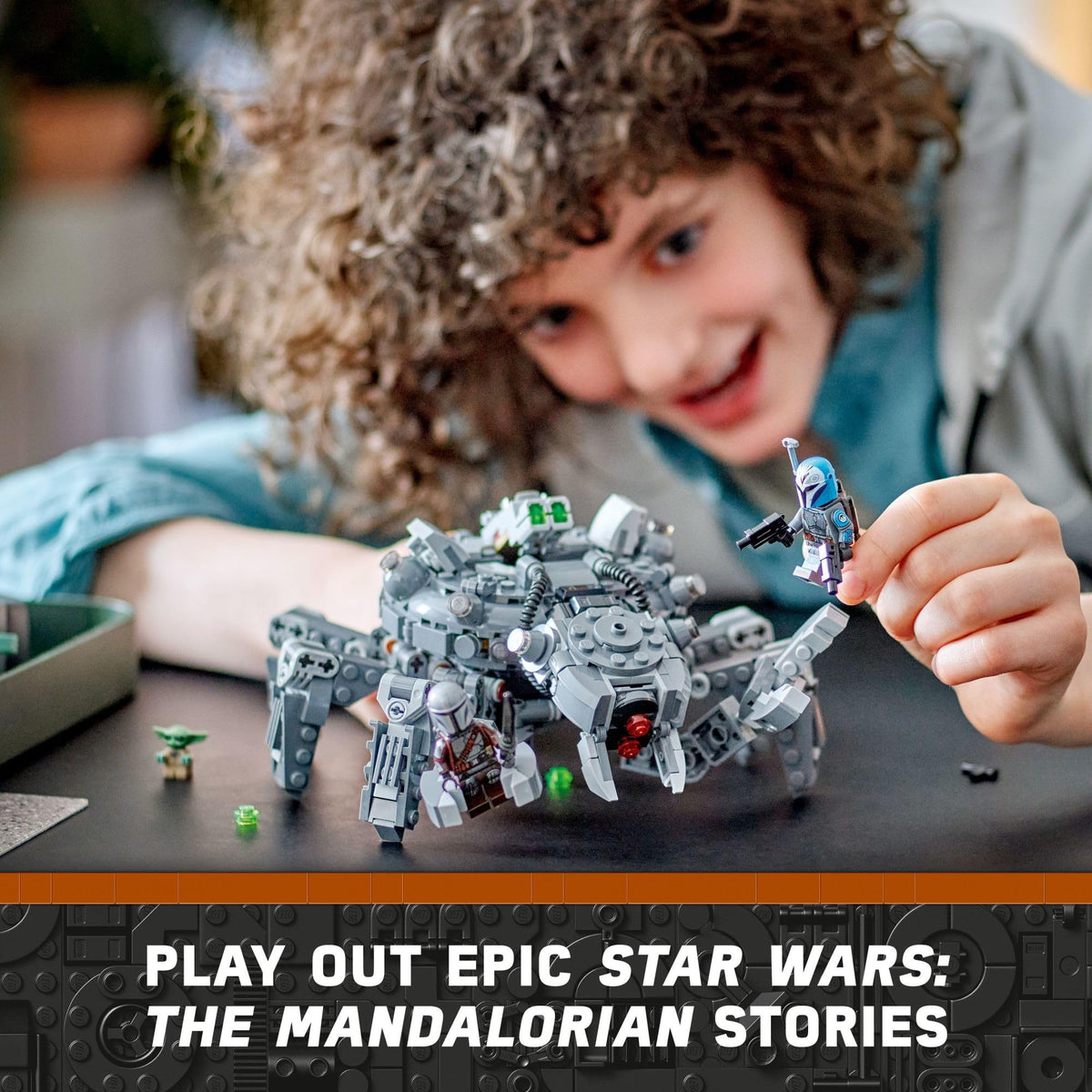 LEGO Star Wars Spider Tank Bo-Katan figure for fast response missions