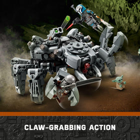 LEGO Star Wars Spider Tank grabbing claws for dramatic grabbing play
